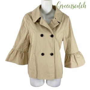 Draper James Khaki Casual Utility Jacket 4